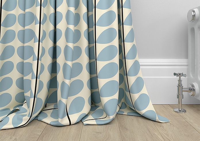 Orla Kiely Two Colour Stem, Powder Blue - Made to Measure Curtains - Image 6